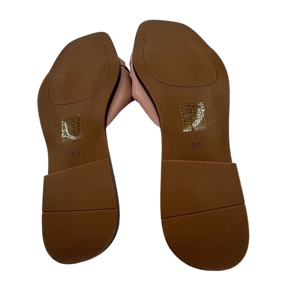 Altar'd State Sandals Womens US 8.5 Pink Slide Knotted Strap Summer Casual Beach - Picture 7 of 10